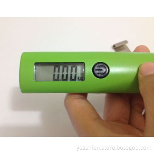 Electronic travel/luggage tape scale, auto off, tare and low battery indication